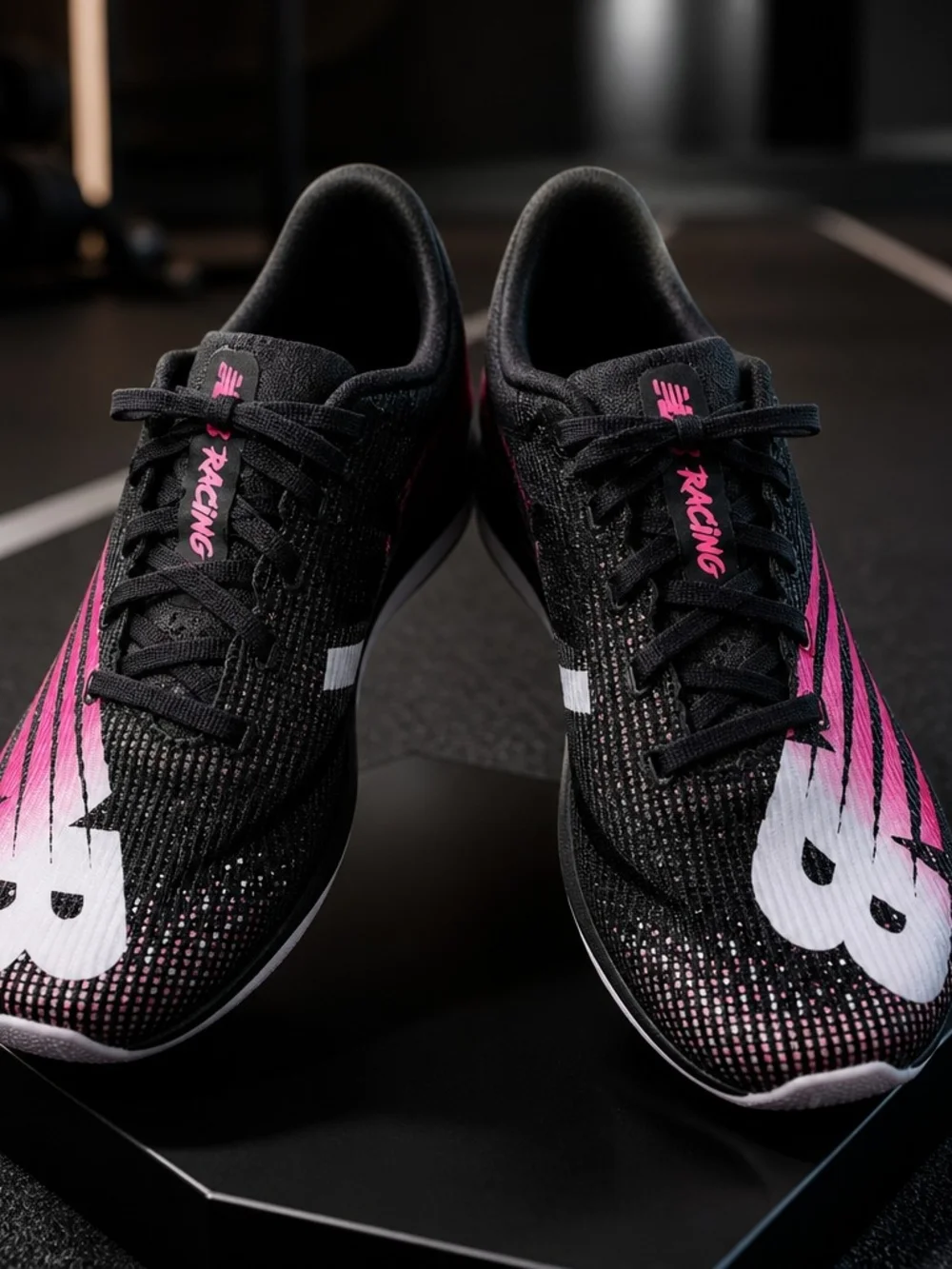New Balance Fuel Cell XC7V3 Cross Country Racing Shoes Black Pink Women's 7.5